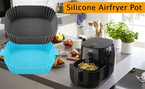 Silicone Air Fryer Liners for Ninja Dual Air Fryer, Reusable Air Fryer ...