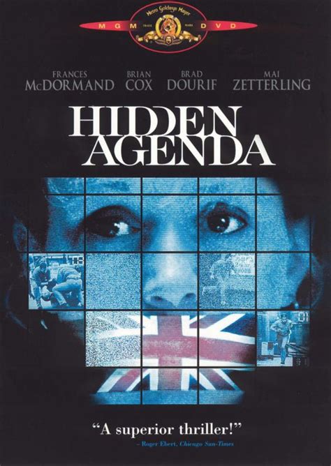 Hidden Agenda (1990) - Ken Loach | Synopsis, Characteristics, Moods ...