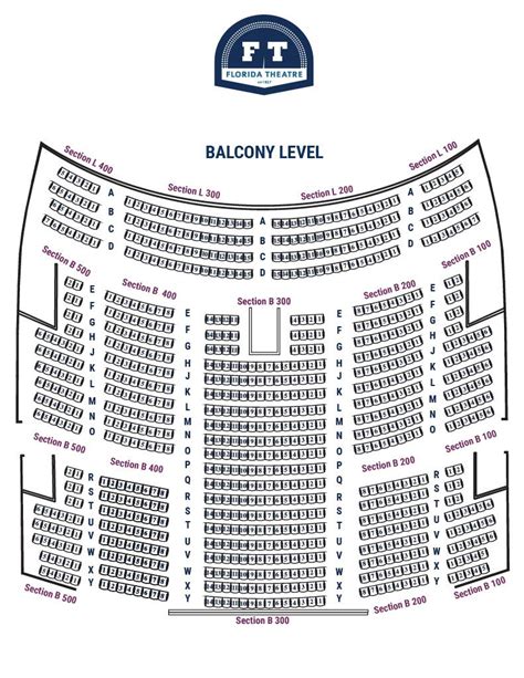 Seating Chart | Florida Theatre