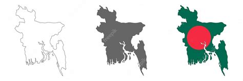 Premium Vector | Highly detailed Bangladesh map with borders isolated ...