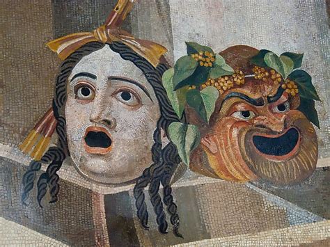 Mosaic depicting theater masks Roman 2nd century CE | Flickr