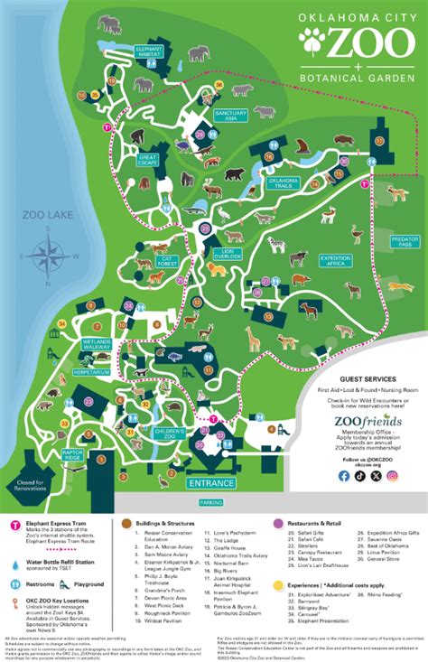 Oklahoma City Zoo Map and Brochure (2018 - 2023) | ThemeParkBrochures.net