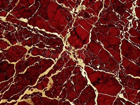 Seamless Red and Gold Marble Texture. Stock Illustration - Illustration of seamless, luxury ...