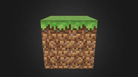 Minecraft Grass Block - Download Free 3D model by Izumi (@foxed ...