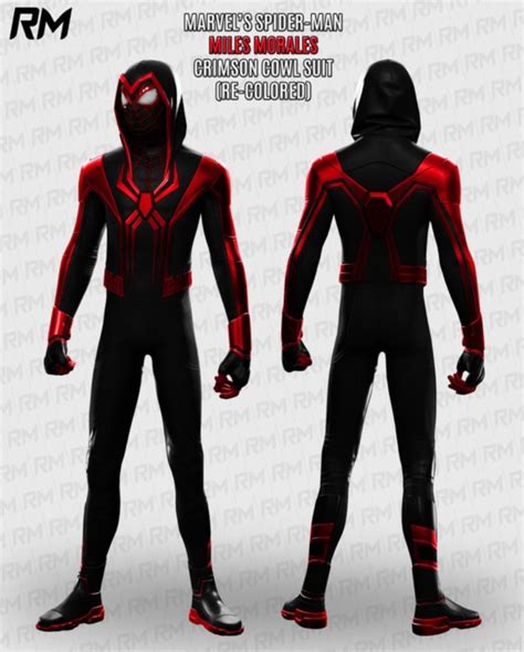 Spiderman Miles Morales ps5 Crimson Cowl suit | Marvel spiderman ...