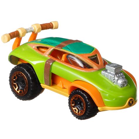 Hot Wheels Character Cars Michelangelo Diecast Car - Walmart.com - Walmart.com