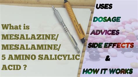 Mesalazine/Mesalamine/5 Amino Salicylic Acid | Use | Dosage | Side effects | How It Works - YouTube