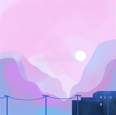 Pink Mountains Painting Stock Illustrations – 1,223 Pink Mountains ...