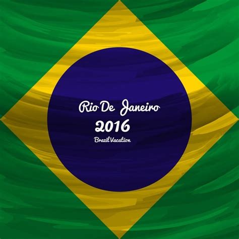 Free Vector | Brazil colors flag modern background