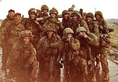 2 Para in the Falkland islands, just after the final battle and about ...