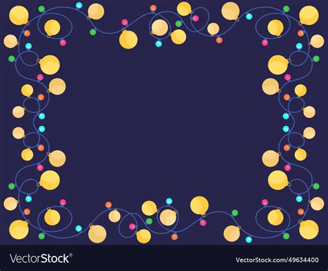 Christmas light frame festive Royalty Free Vector Image