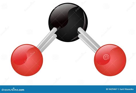 Molécula Del Dióxido De Carbono Del CO2 Stock de ilustración ...