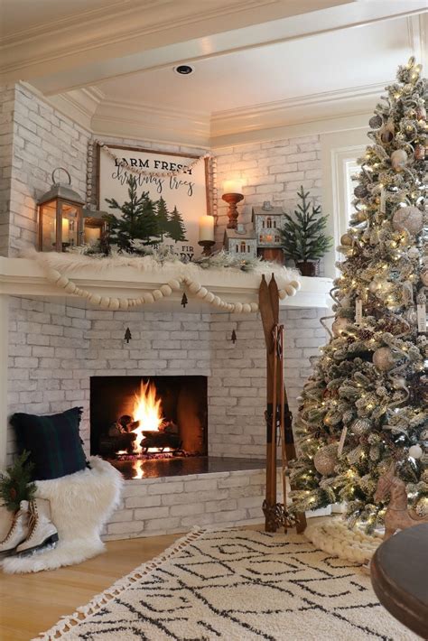 30 Stylish Cozy Christmas Fireplace - Home, Family, Style and Art Ideas