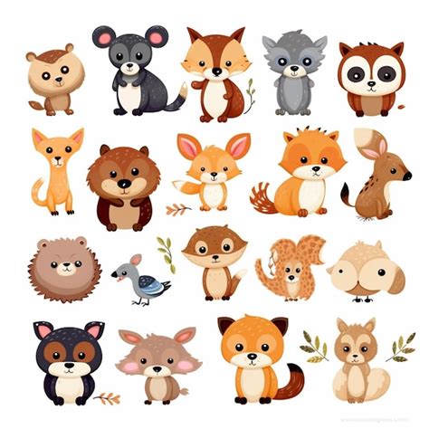 Premium AI Image | A close up of a bunch of animals with different faces generative ai