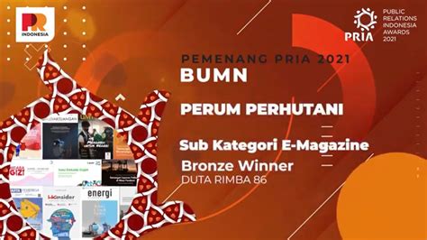 Perhutani Raih Penghargaan dalam Ajang PR Indonesia Awards 2021