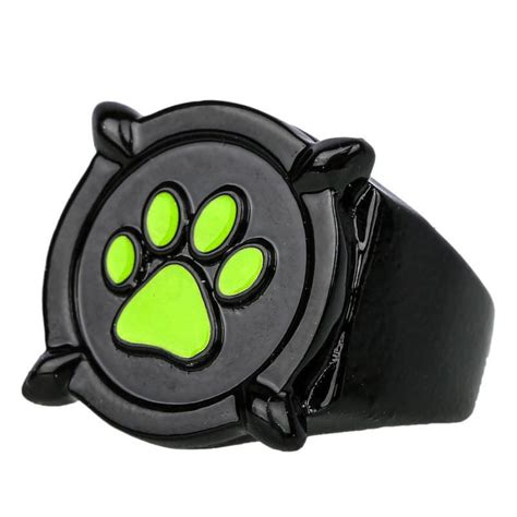 $12.87 - Miraculous Ladybug Chat Cat Noir Ring Green Paw Print Anime ...