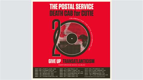 The Postal Service and Death Cab for Cutie to Co-Headline 2023 Tour - TrendRadars