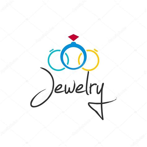 Jewelry logo vector illustration isolated on white background Stock Vector by ©vladwel 125505814