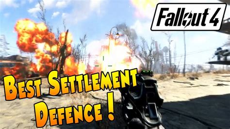 Fallout 4 - Best Settlement Defence - YouTube