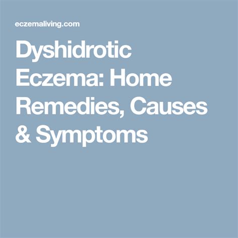 Dyshidrotic Eczema – Natural Home Remedies & Treatment | Remedies, Home remedies, Eczema