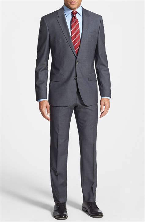 BOSS 'Huge/Genius' Trim Fit Wool Suit | Nordstrom