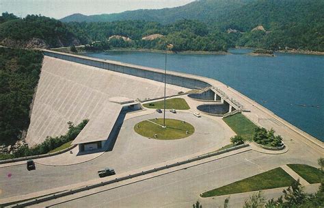 Vintage Travel Postcards: Fontana Dam, North Carolina