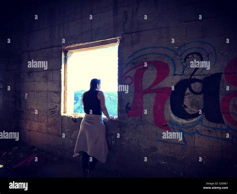 Exploring an Abandoned building Stock Photo - Alamy