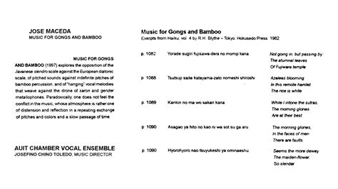 Jose Maceda - Music for Gongs and Bamboo (1997) - YouTube