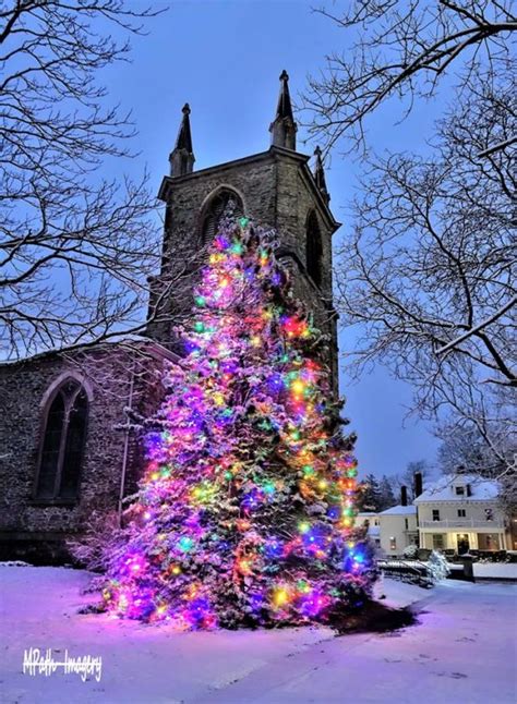 First Parish Church Christmas Lights