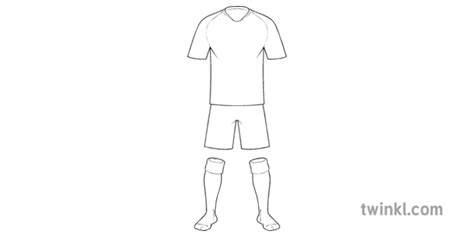 Blank Football Kit World Cup KS2 Illustration - Twinkl