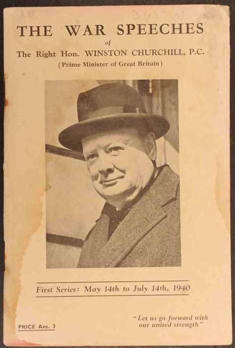 The War Speeches of Winston Churchill First Series: May 14th to July 14th, 1940 | Winston S ...