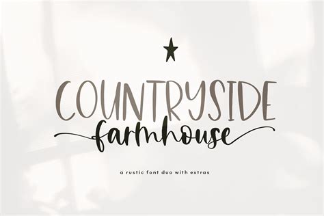 Countryside Farmhouse - Font Duo | Script Fonts ~ Creative Market