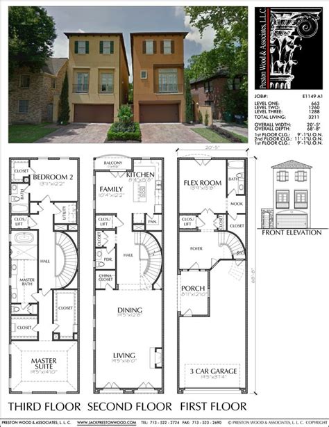 68 best townhouse/duplex plans images on Pinterest | Duplex plans, Family house plans and Floor ...