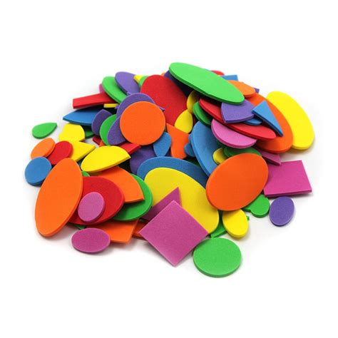 Creative Arts by Charles Leonard Foam Shapes, Assorted Colors, 264 ...