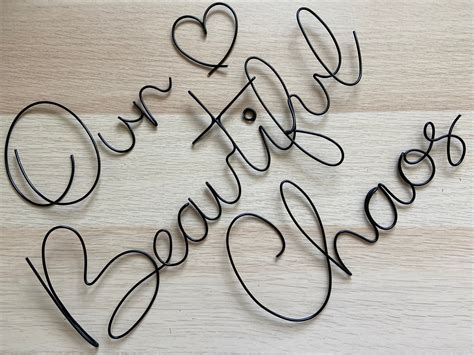 Custom Wire Words Wire Art Wall Art Font 1 | Etsy