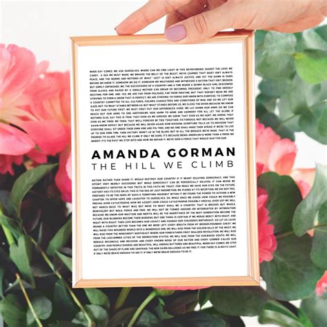 Amanda Gorman Poem Inauguration Quote Print There is Always - Etsy