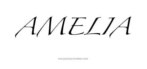 Amelia Name Tattoo Designs