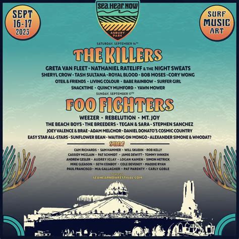 The Killers and Foo Fighters to Headline Sea.Hear.Now 2023