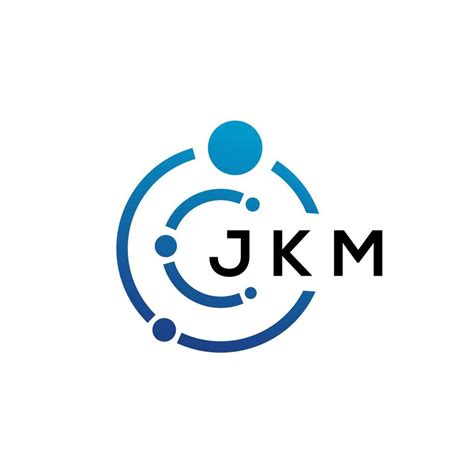 JKM letter technology logo design on white background. JKM creative initials letter IT logo ...