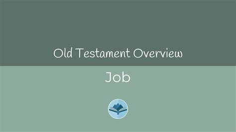 Main Themes of the Book of Job | Water on Thirsty Land