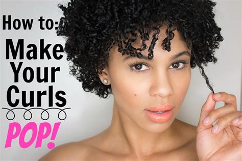 Natural Hair: How to Make Your Curls Pop for Short Hair - YouTube