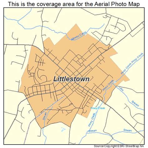 Aerial Photography Map of Littlestown, PA Pennsylvania