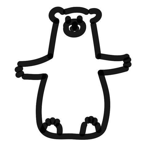 Sitting Bear Hug Vector SVG Icon - SVG Repo