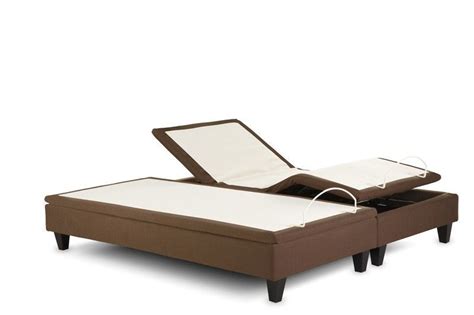 Leggett and Platt - Designer Series F222 Chocolate Split King Adjustable Bed Base - F222-CHO-SP ...