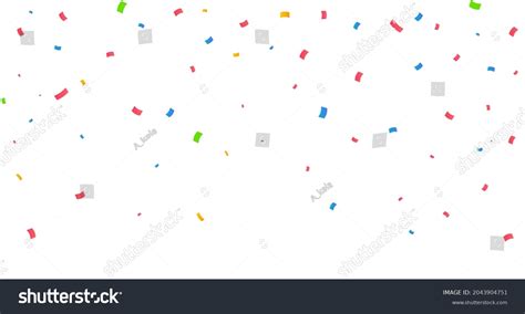 Confetti Vector Illustration Festive Background Party Stock Vector ...