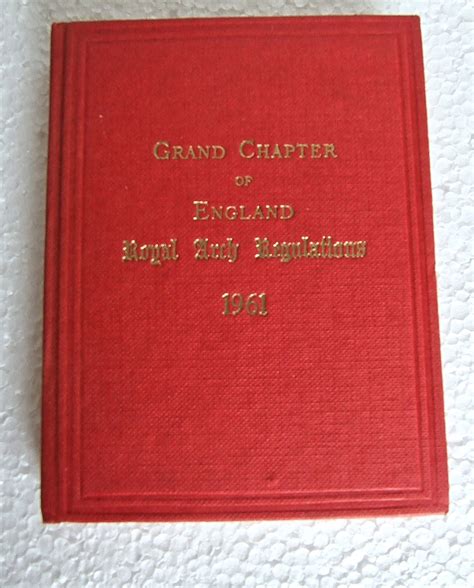 Masonic-Book-Grand-Chapter-of-England-Royal-Arch-Regulations-1 | Etsy ...