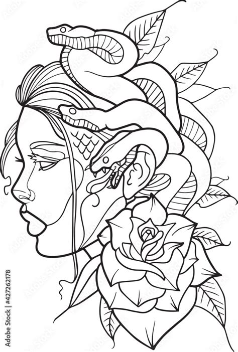 Medusa Tattoo Design SVG PNG JPG #02 | lupon.gov.ph