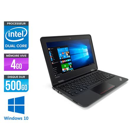 Ultrabook 2 en 1 reconditionné Lenovo Thinkpad Yoga 11E - i5 - 4Go - 500Go HDD - Windows 10 ...