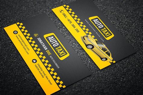 10+ Best Taxi Business Card Templates – Creatisimo