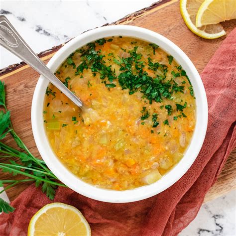 Lebanese Lentil Soup (Healthy and Vegan) - Keeping the Peas